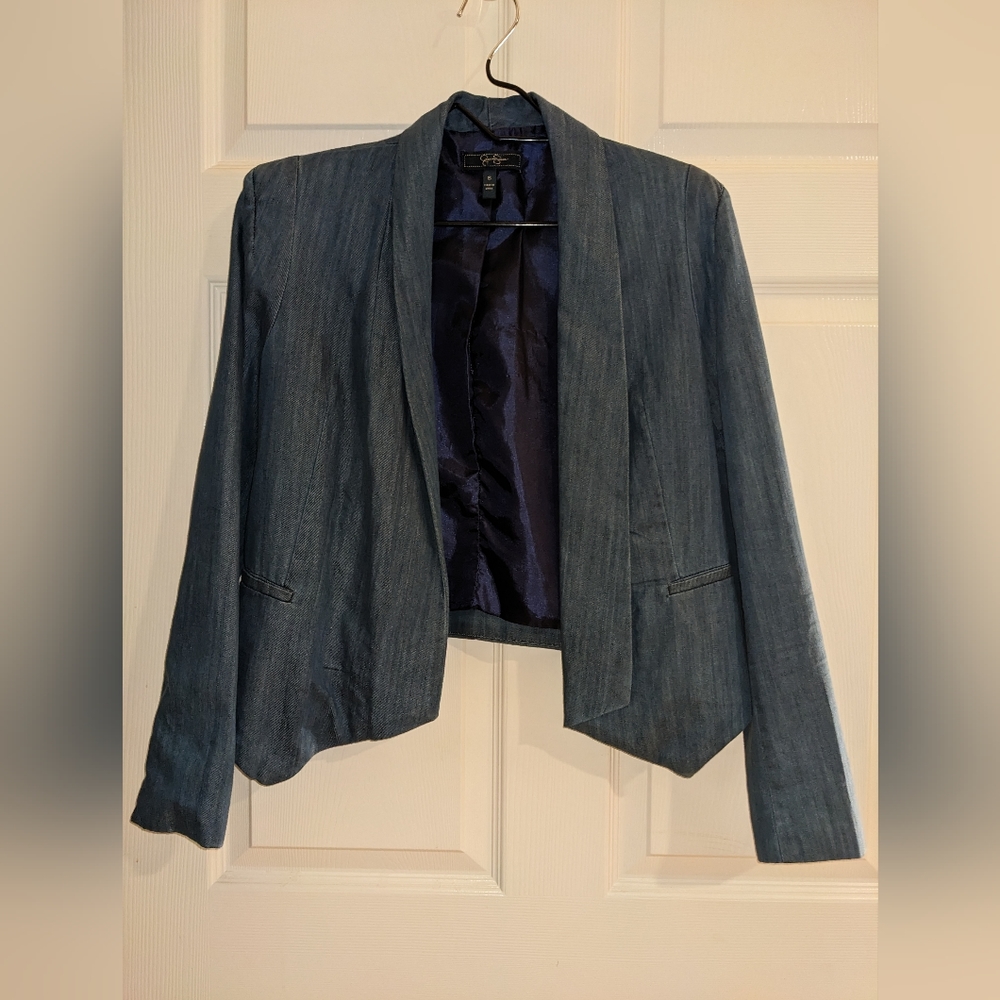 Chambray Style Blazer Brand New